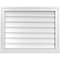 Ekena Millwork Vertical Surface Mount PVC Gable Vent w/ 2"W x 2"H , Brickmould Sill Frame, 28"W x 22"H GVPVE28X2203SN - alternate 1